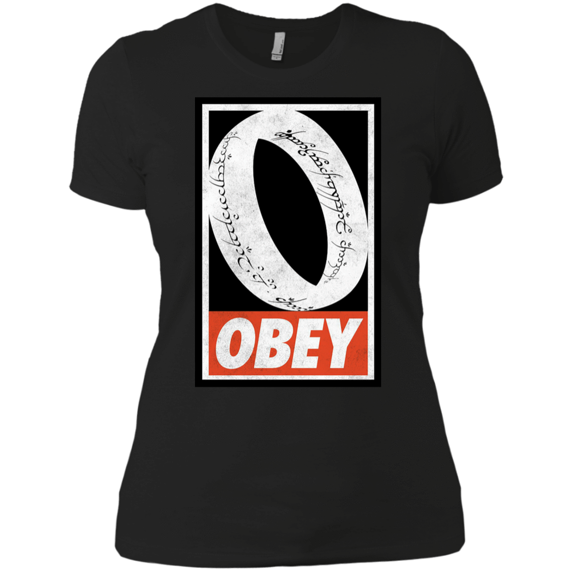 T-Shirts Black / X-Small Obey One Ring Women's Premium T-Shirt