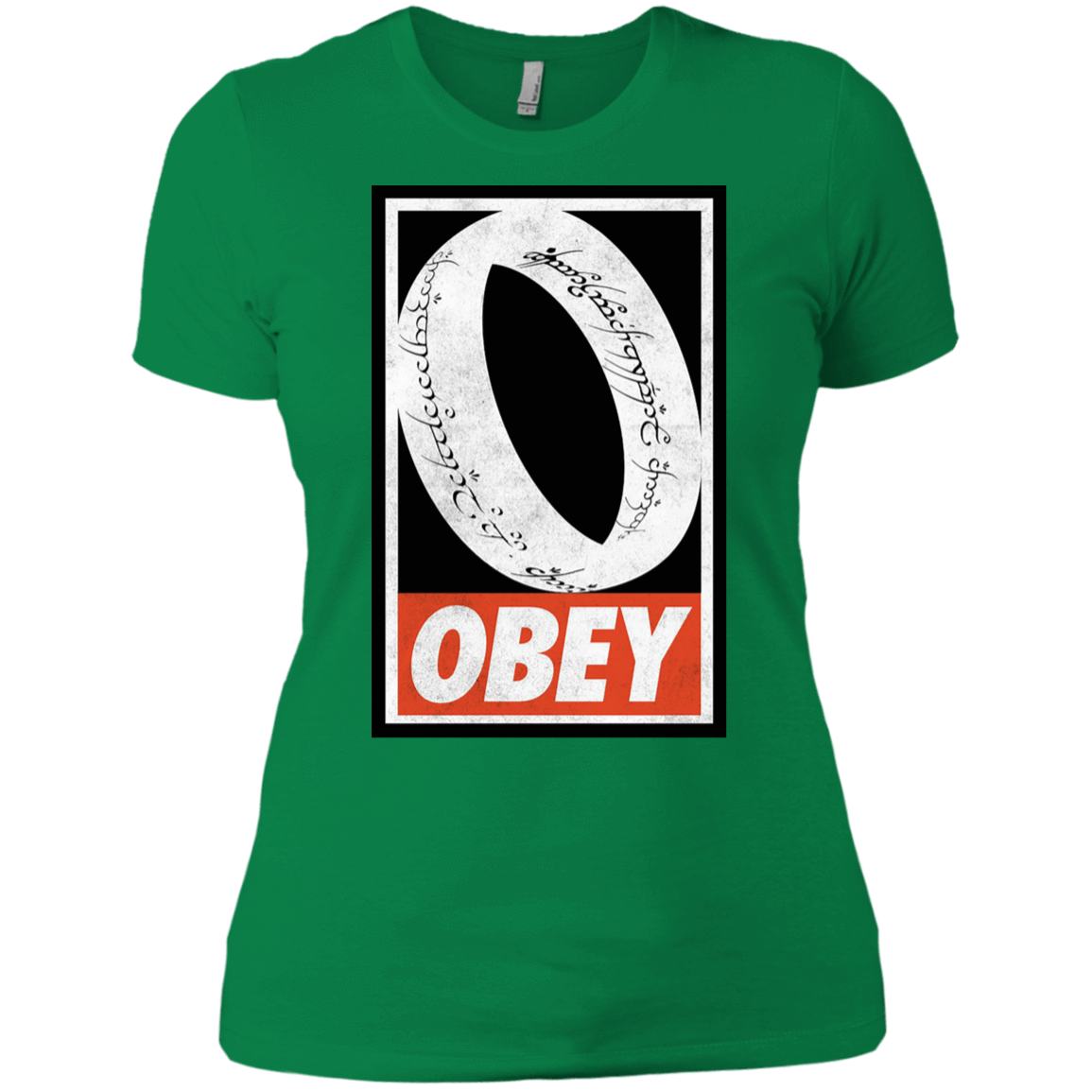 T-Shirts Kelly Green / X-Small Obey One Ring Women's Premium T-Shirt