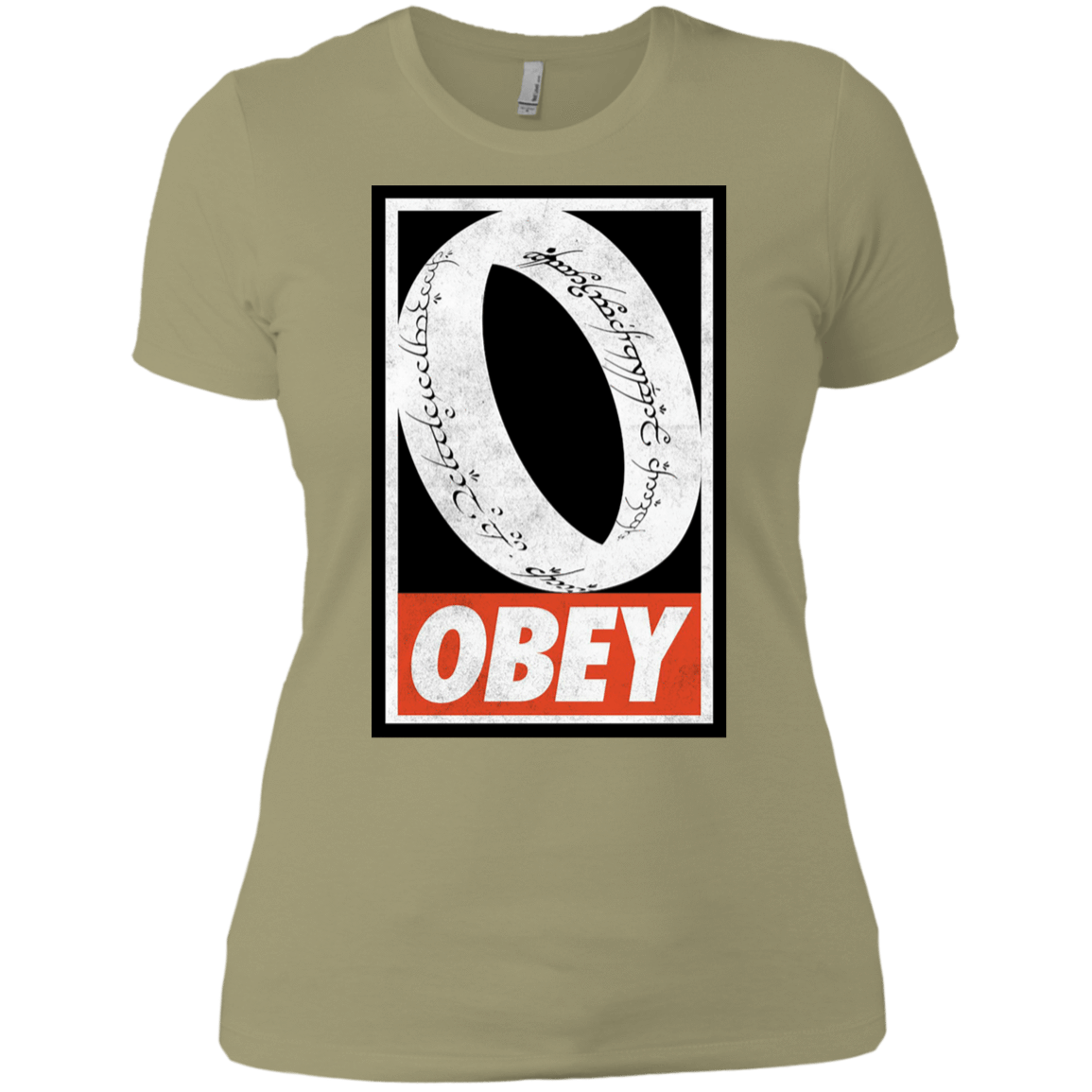 T-Shirts Light Olive / X-Small Obey One Ring Women's Premium T-Shirt
