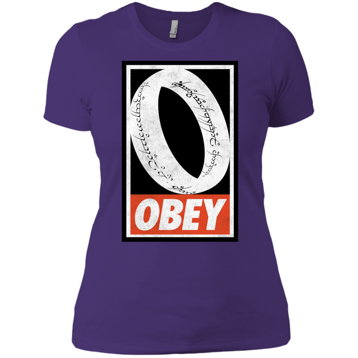 T-Shirts Purple Rush/ / X-Small Obey One Ring Women's Premium T-Shirt