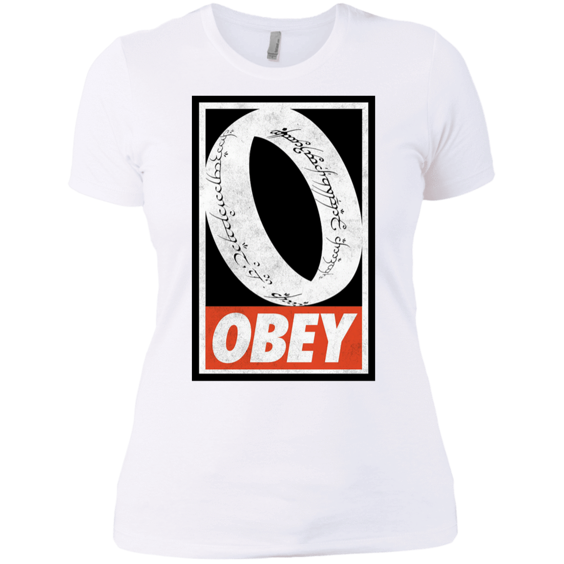 T-Shirts White / X-Small Obey One Ring Women's Premium T-Shirt