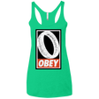 T-Shirts Envy / X-Small Obey One Ring Women's Triblend Racerback Tank