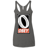 T-Shirts Premium Heather / X-Small Obey One Ring Women's Triblend Racerback Tank