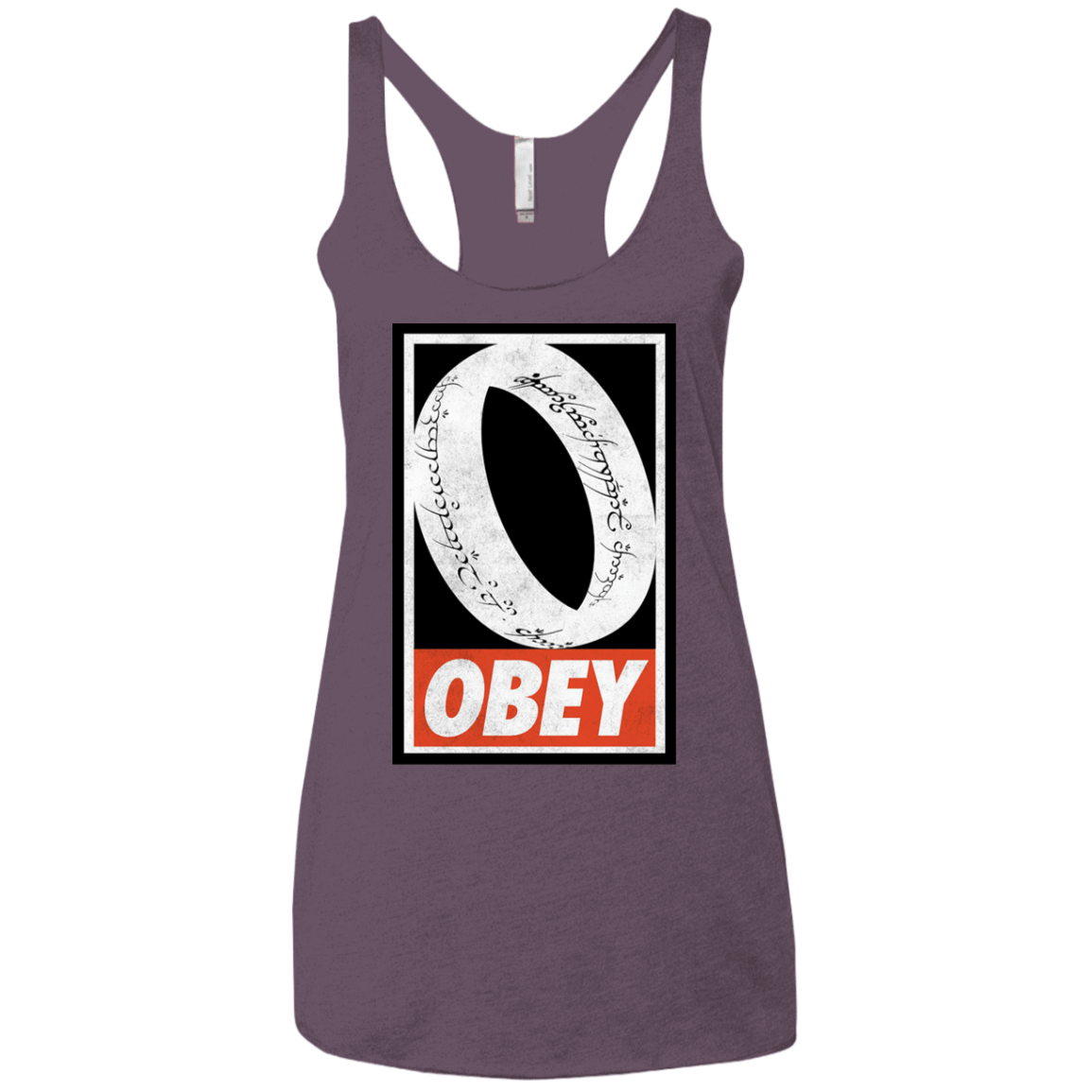T-Shirts Vintage Purple / X-Small Obey One Ring Women's Triblend Racerback Tank