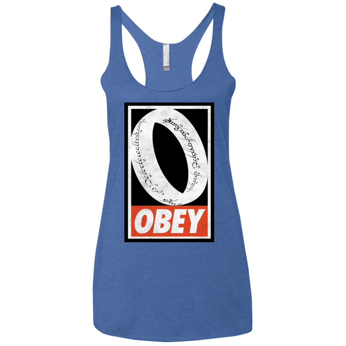 T-Shirts Vintage Royal / X-Small Obey One Ring Women's Triblend Racerback Tank