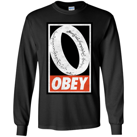 T-Shirts Black / YS Obey One Ring Youth Long Sleeve T-Shirt