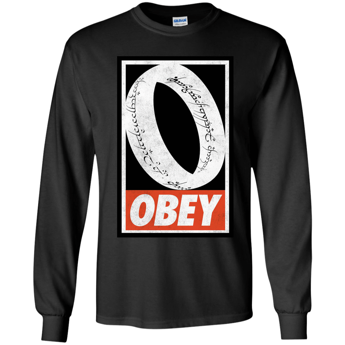 T-Shirts Black / YS Obey One Ring Youth Long Sleeve T-Shirt
