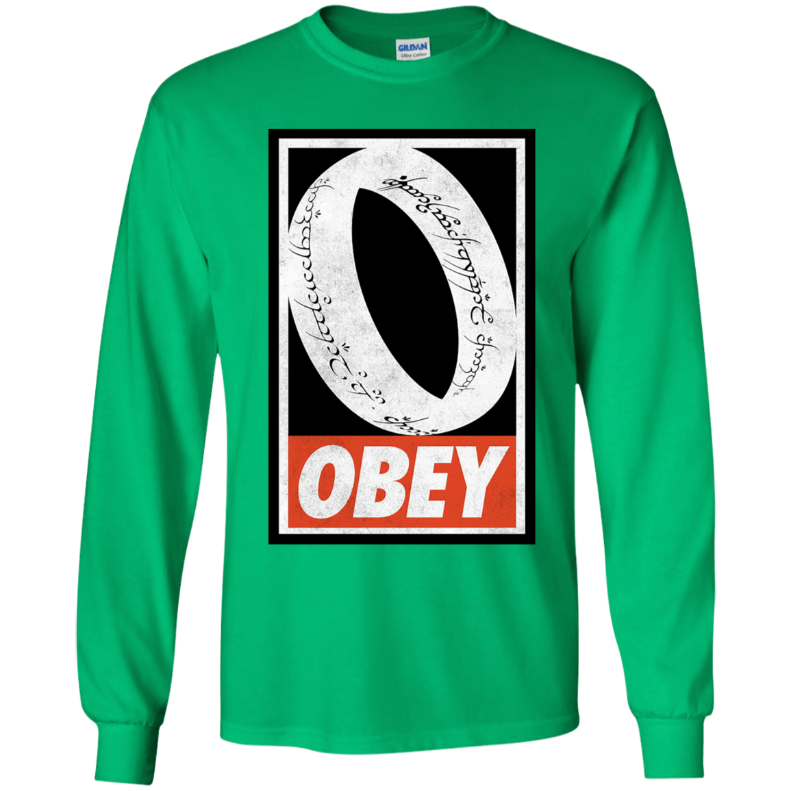 T-Shirts Irish Green / YS Obey One Ring Youth Long Sleeve T-Shirt