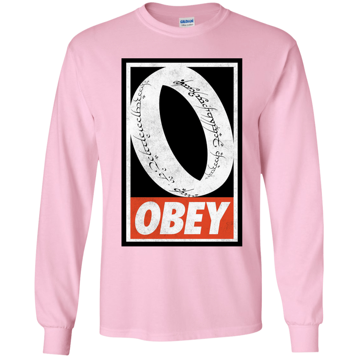 T-Shirts Light Pink / YS Obey One Ring Youth Long Sleeve T-Shirt