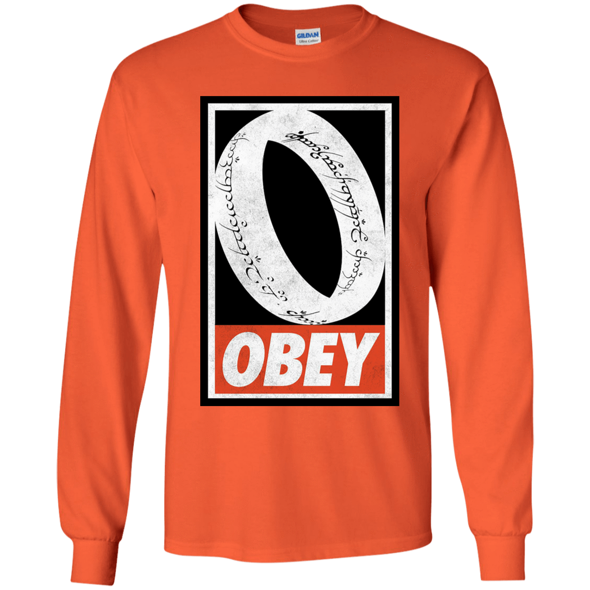 T-Shirts Orange / YS Obey One Ring Youth Long Sleeve T-Shirt