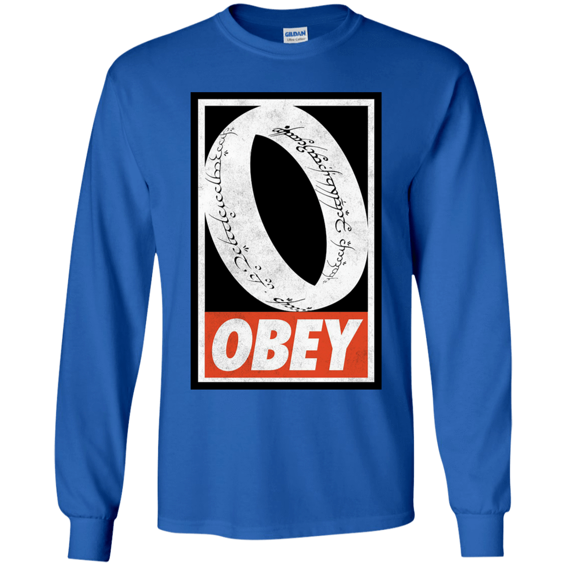 T-Shirts Royal / YS Obey One Ring Youth Long Sleeve T-Shirt