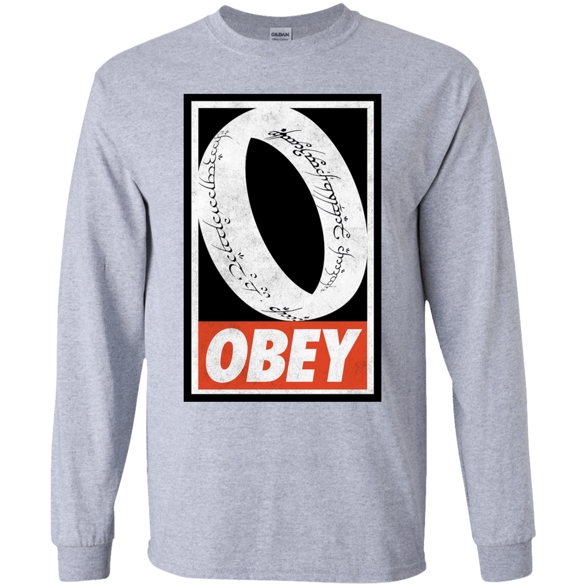 T-Shirts Sport Grey / YS Obey One Ring Youth Long Sleeve T-Shirt