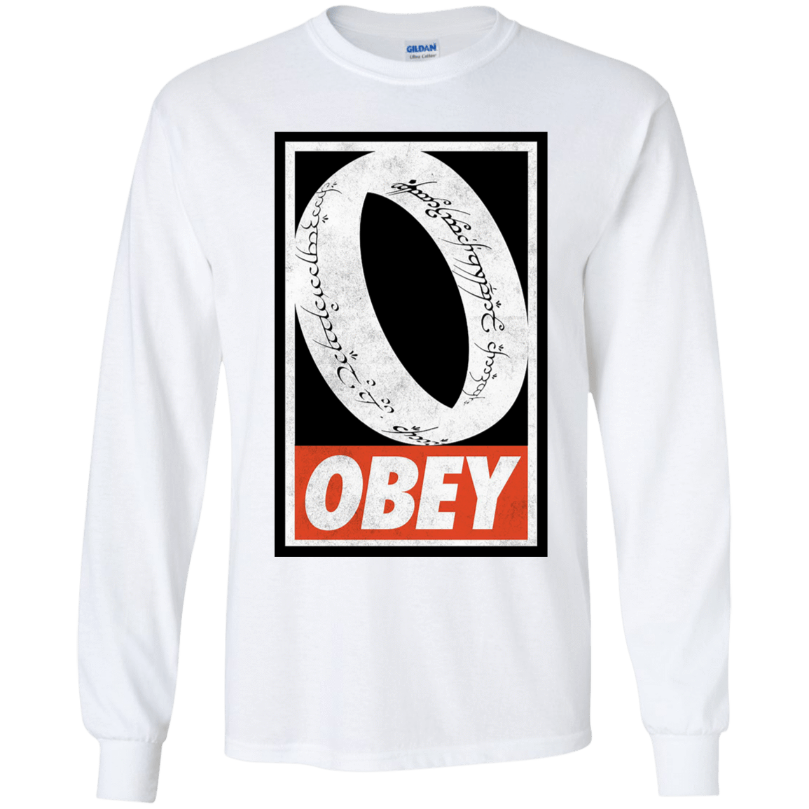 T-Shirts White / YS Obey One Ring Youth Long Sleeve T-Shirt