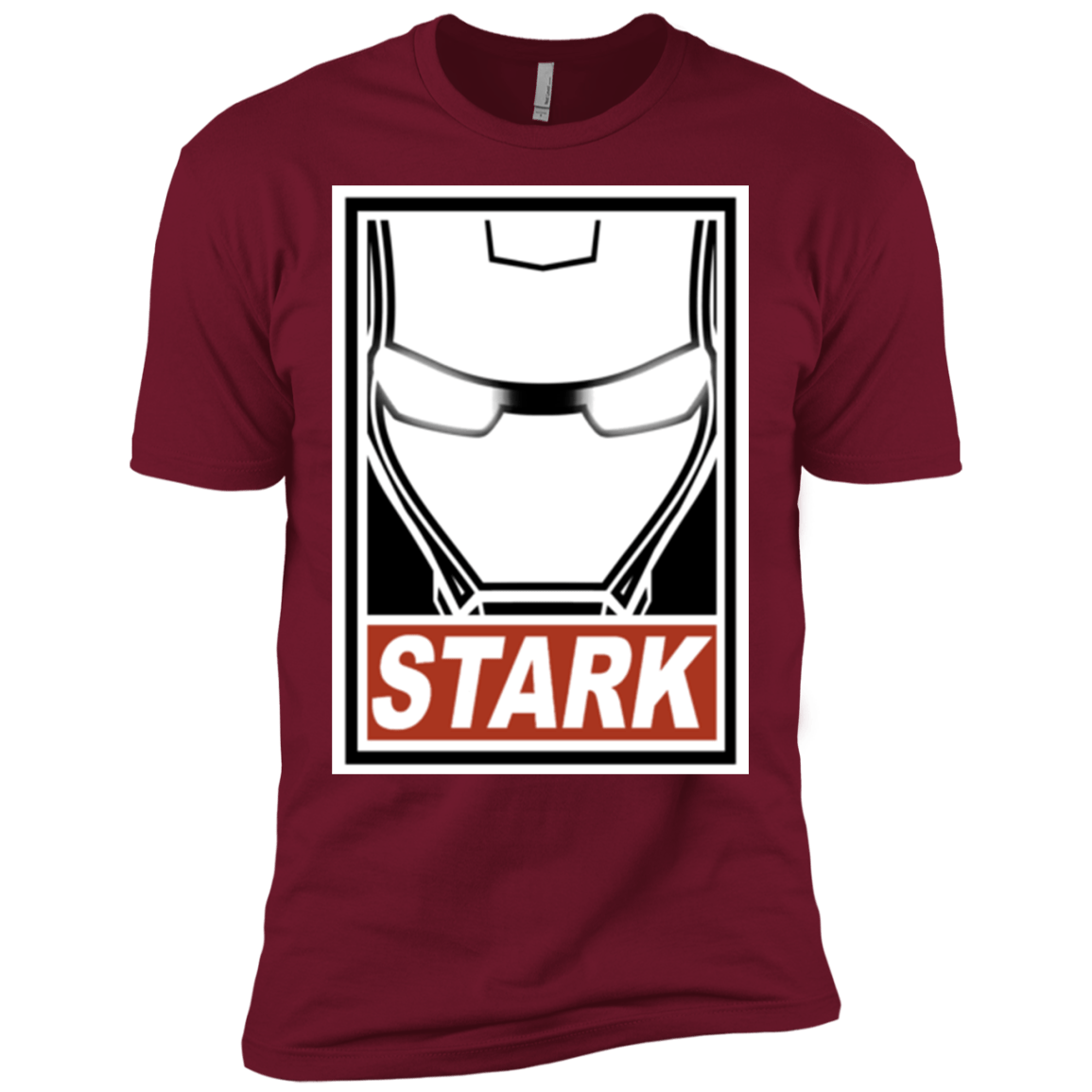 T-Shirts Cardinal / X-Small Obey Stark Men's Premium T-Shirt