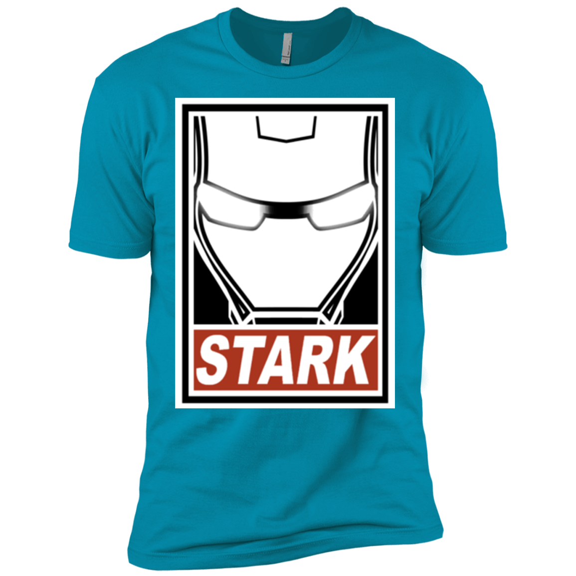 T-Shirts Turquoise / X-Small Obey Stark Men's Premium T-Shirt
