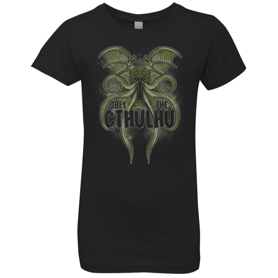 T-Shirts Black / YXS Obey the Cthulhu Girls Premium T-Shirt