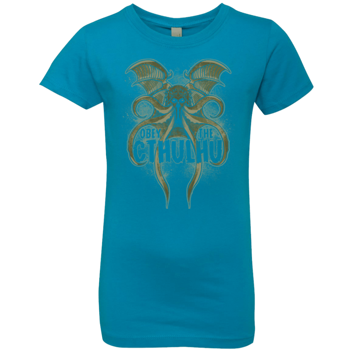 T-Shirts Turquoise / YXS Obey the Cthulhu Girls Premium T-Shirt