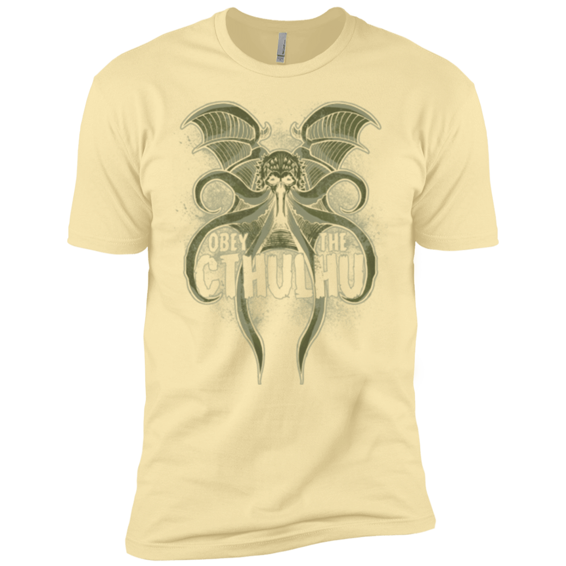 T-Shirts Banana Cream / X-Small Obey the Cthulhu Men's Premium T-Shirt
