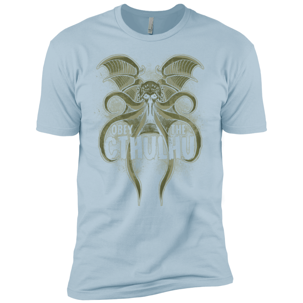 T-Shirts Light Blue / X-Small Obey the Cthulhu Men's Premium T-Shirt