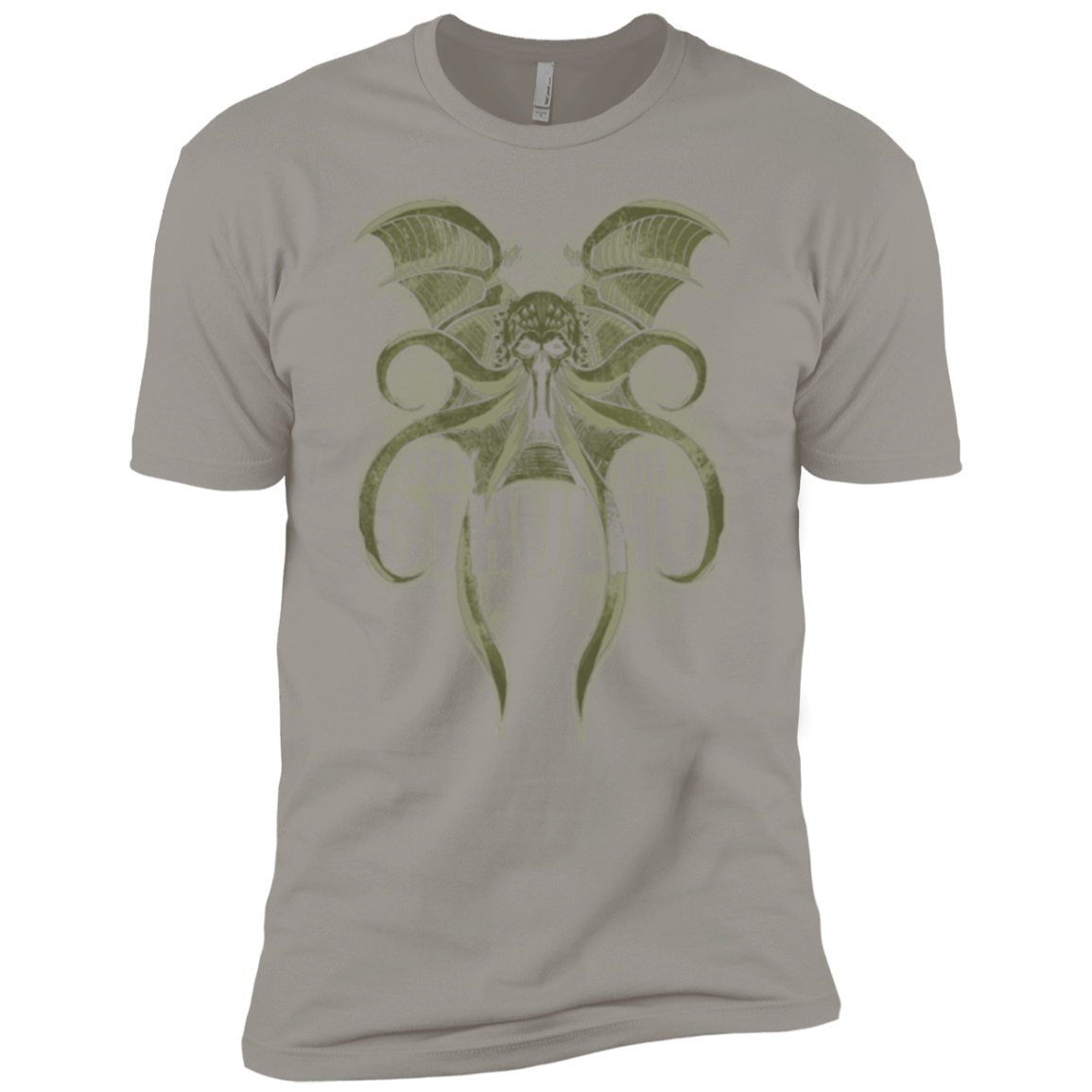 T-Shirts Light Grey / X-Small Obey the Cthulhu Men's Premium T-Shirt