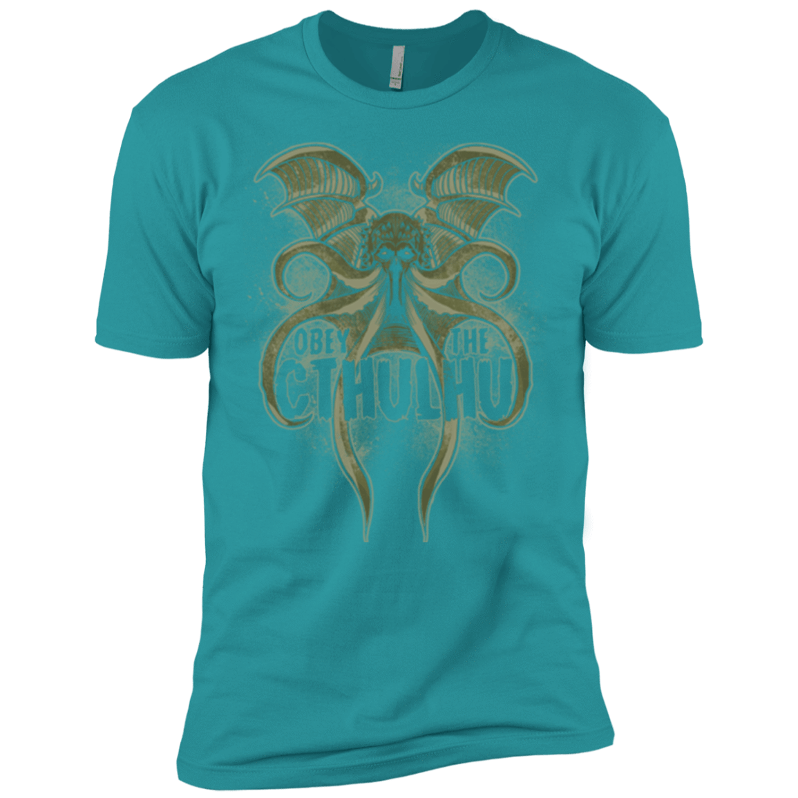T-Shirts Tahiti Blue / X-Small Obey the Cthulhu Men's Premium T-Shirt