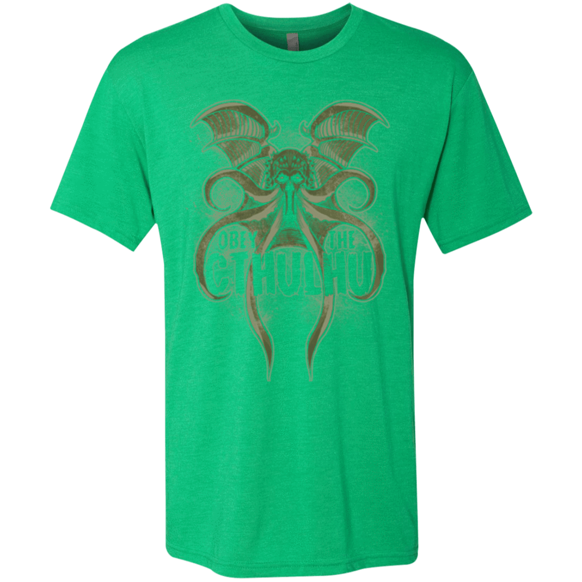 T-Shirts Envy / Small Obey the Cthulhu Men's Triblend T-Shirt