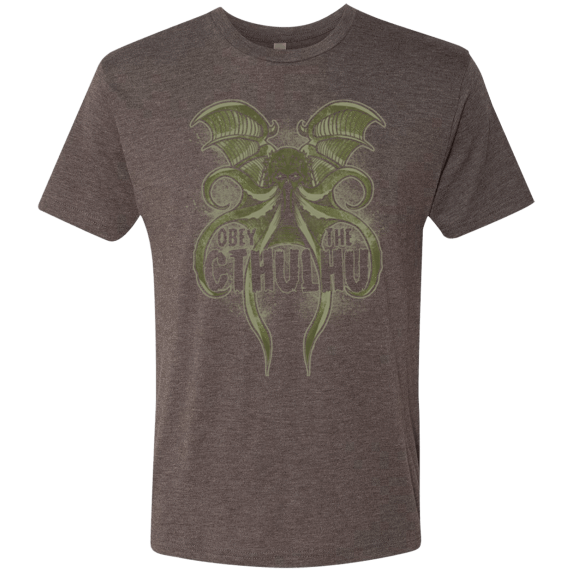 T-Shirts Macchiato / Small Obey the Cthulhu Men's Triblend T-Shirt