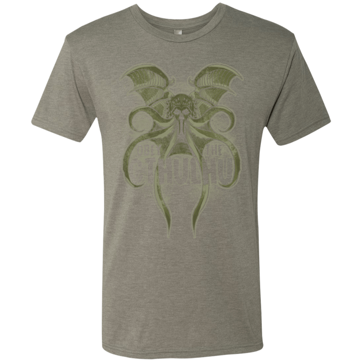 T-Shirts Venetian Grey / Small Obey the Cthulhu Men's Triblend T-Shirt