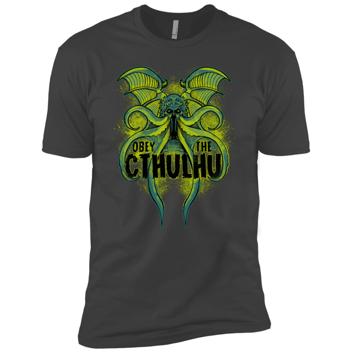 T-Shirts Heavy Metal / YXS Obey the Cthulhu Neon Boys Premium T-Shirt