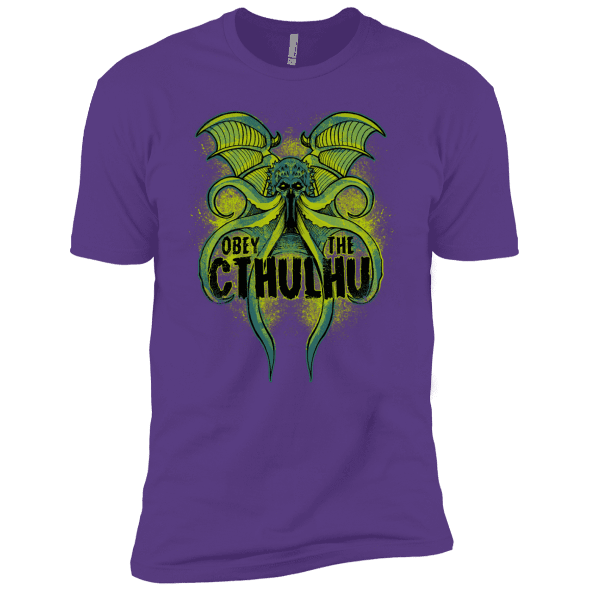 T-Shirts Purple Rush / YXS Obey the Cthulhu Neon Boys Premium T-Shirt