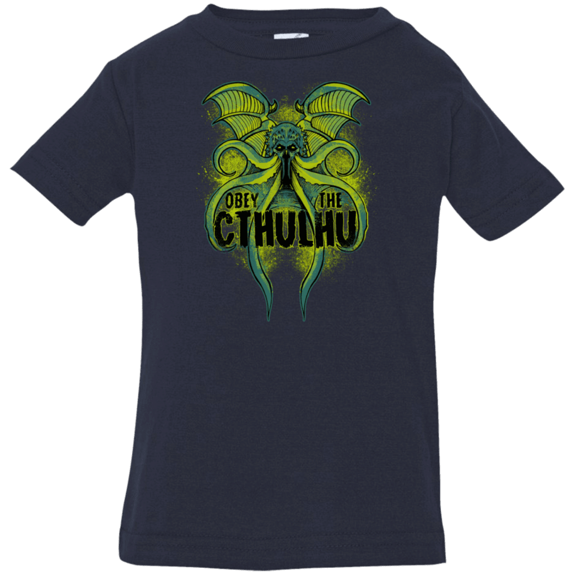 T-Shirts Navy / 6 Months Obey the Cthulhu Neon Infant Premium T-Shirt