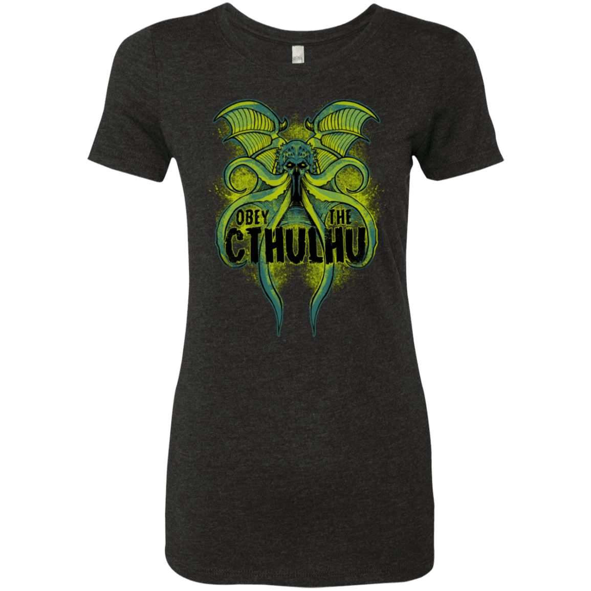 T-Shirts Vintage Black / S Obey the Cthulhu Neon Women's Triblend T-Shirt