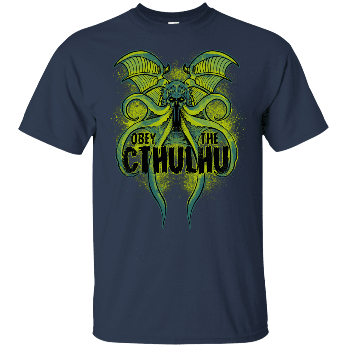 T-Shirts Navy / YXS Obey the Cthulhu Neon Youth T-Shirt