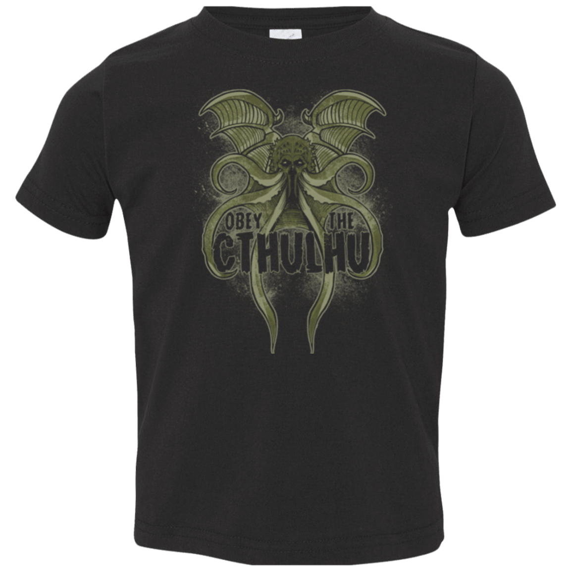 T-Shirts Black / 2T Obey the Cthulhu Toddler Premium T-Shirt