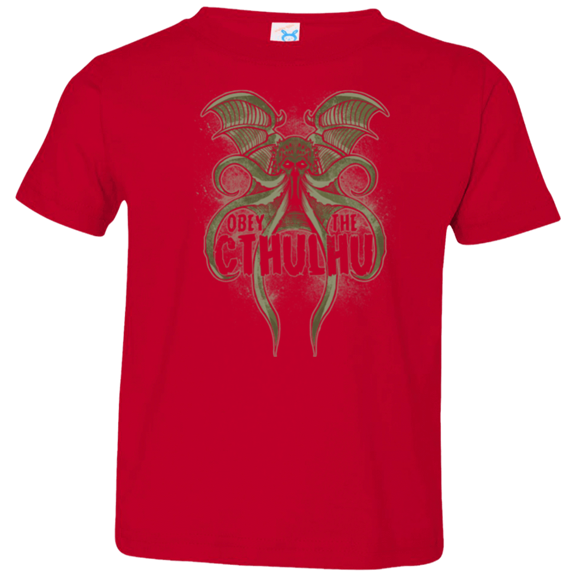 T-Shirts Red / 2T Obey the Cthulhu Toddler Premium T-Shirt