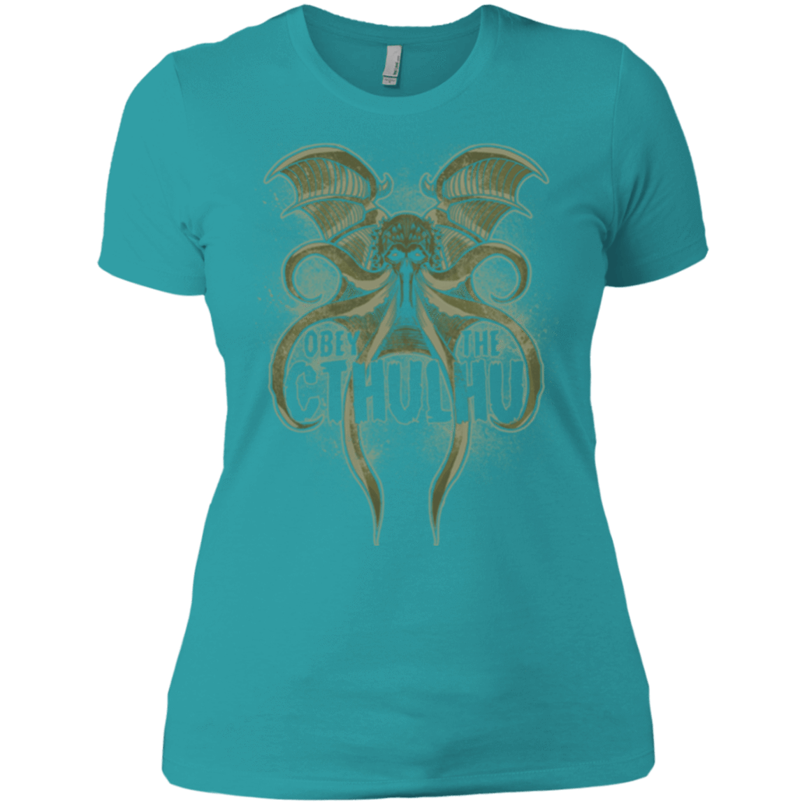 T-Shirts Tahiti Blue / X-Small Obey the Cthulhu Women's Premium T-Shirt