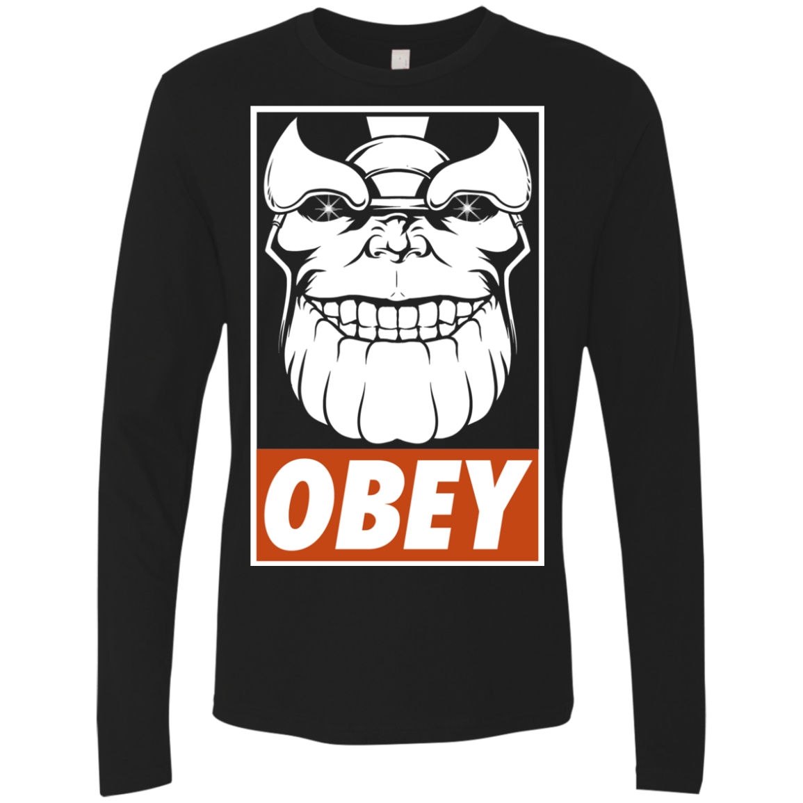 T-Shirts Black / S Obey the Titan Men's Premium Long Sleeve