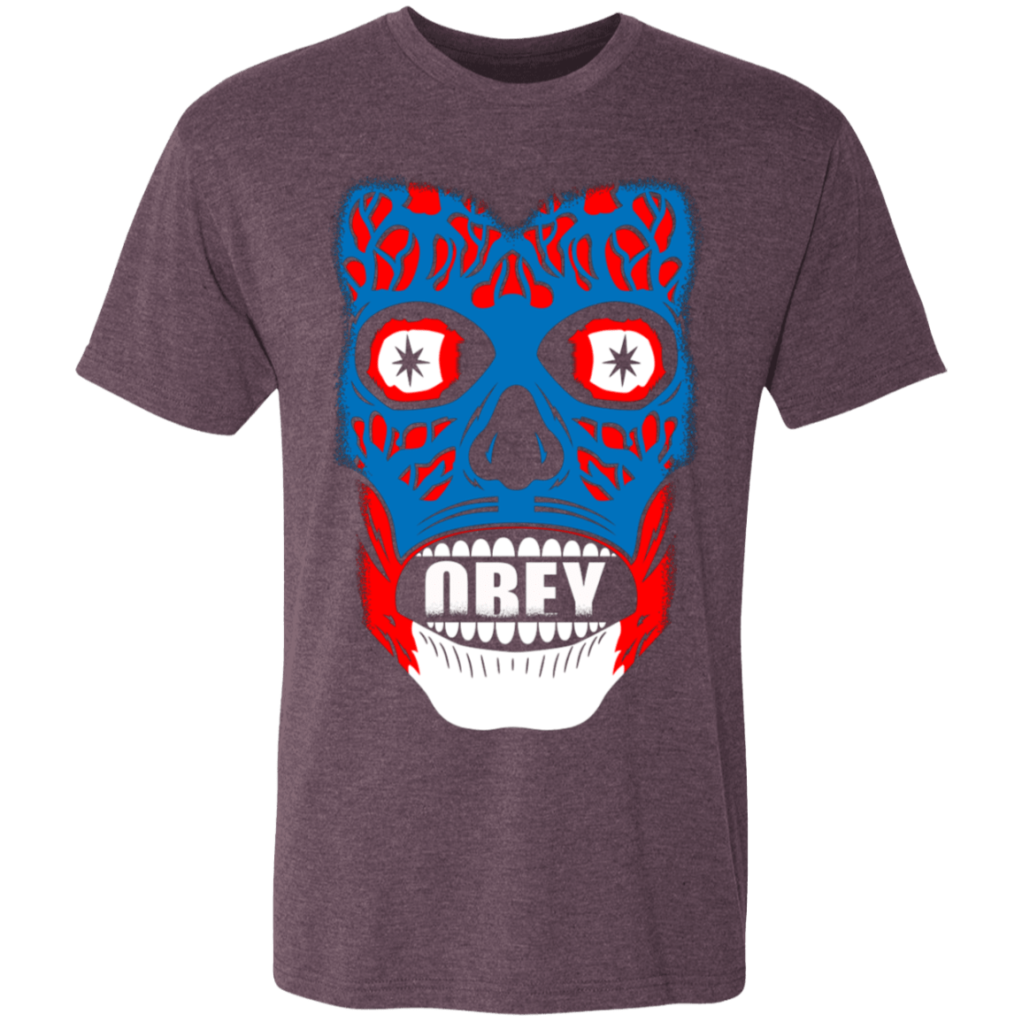 T-Shirts Vintage Purple / S Obey They Live Men's Triblend T-Shirt