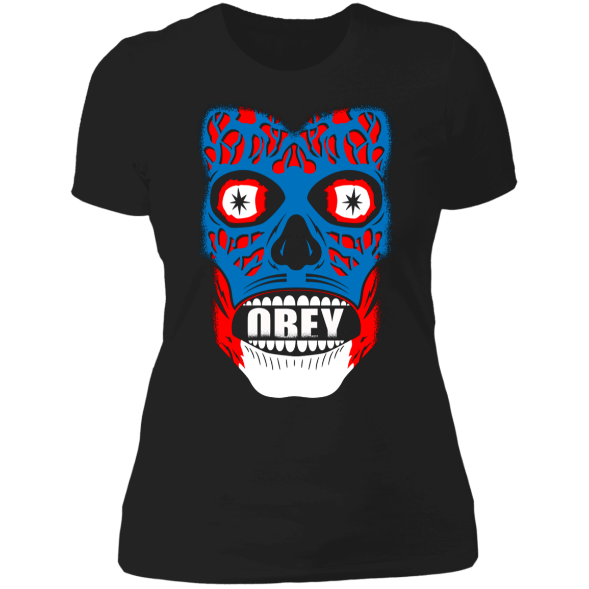 T-Shirts Black / S Obey They Live Women's Premium T-Shirt