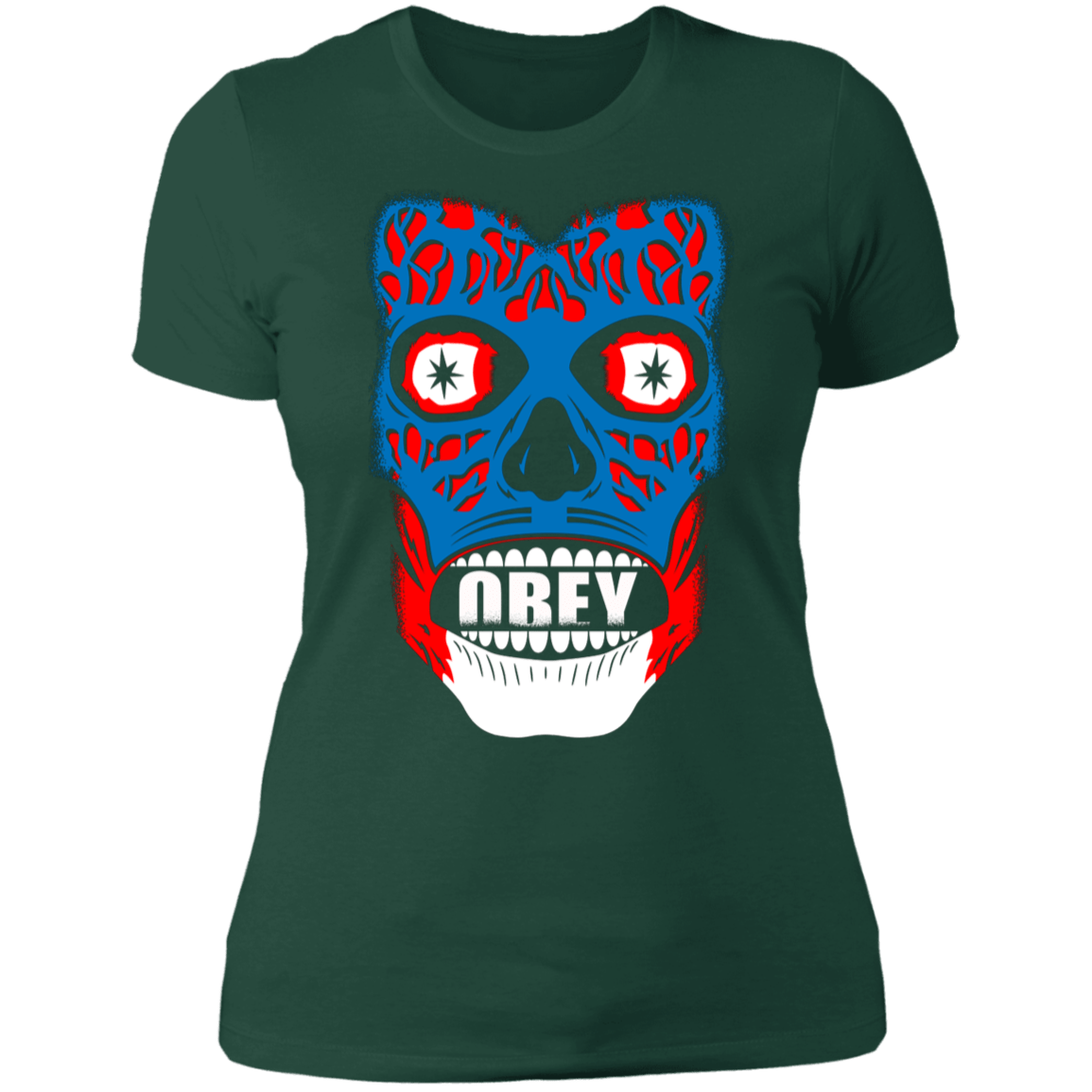 T-Shirts Forest Green / S Obey They Live Women's Premium T-Shirt