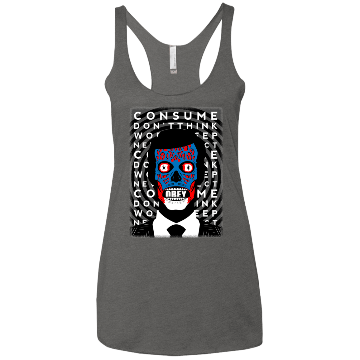 T-Shirts Premium Heather / X-Small OBEY Women's Triblend Racerback Tank