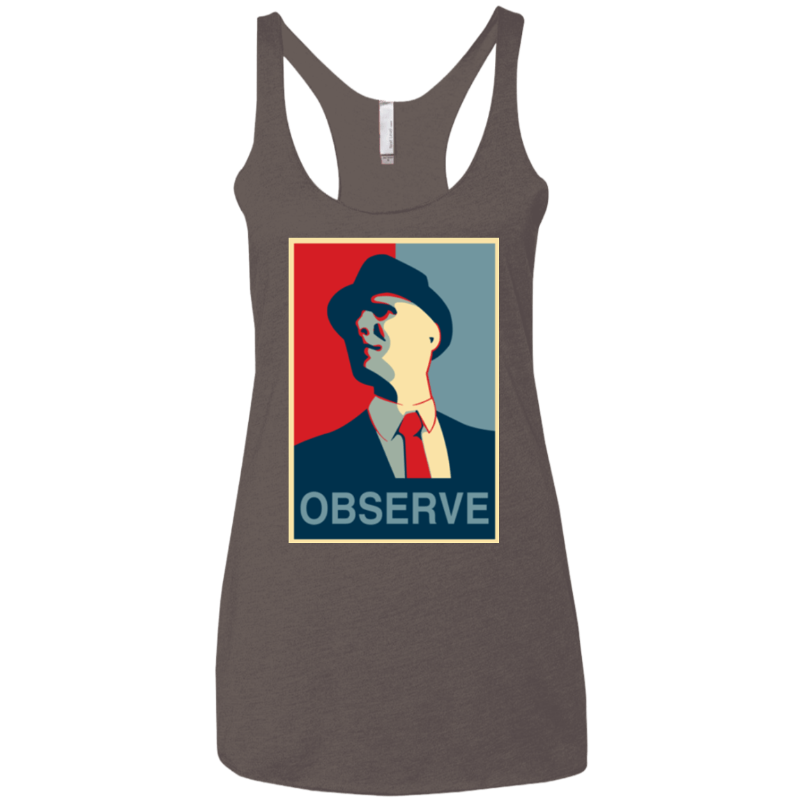 T-Shirts Macchiato / X-Small Observe Women's Triblend Racerback Tank