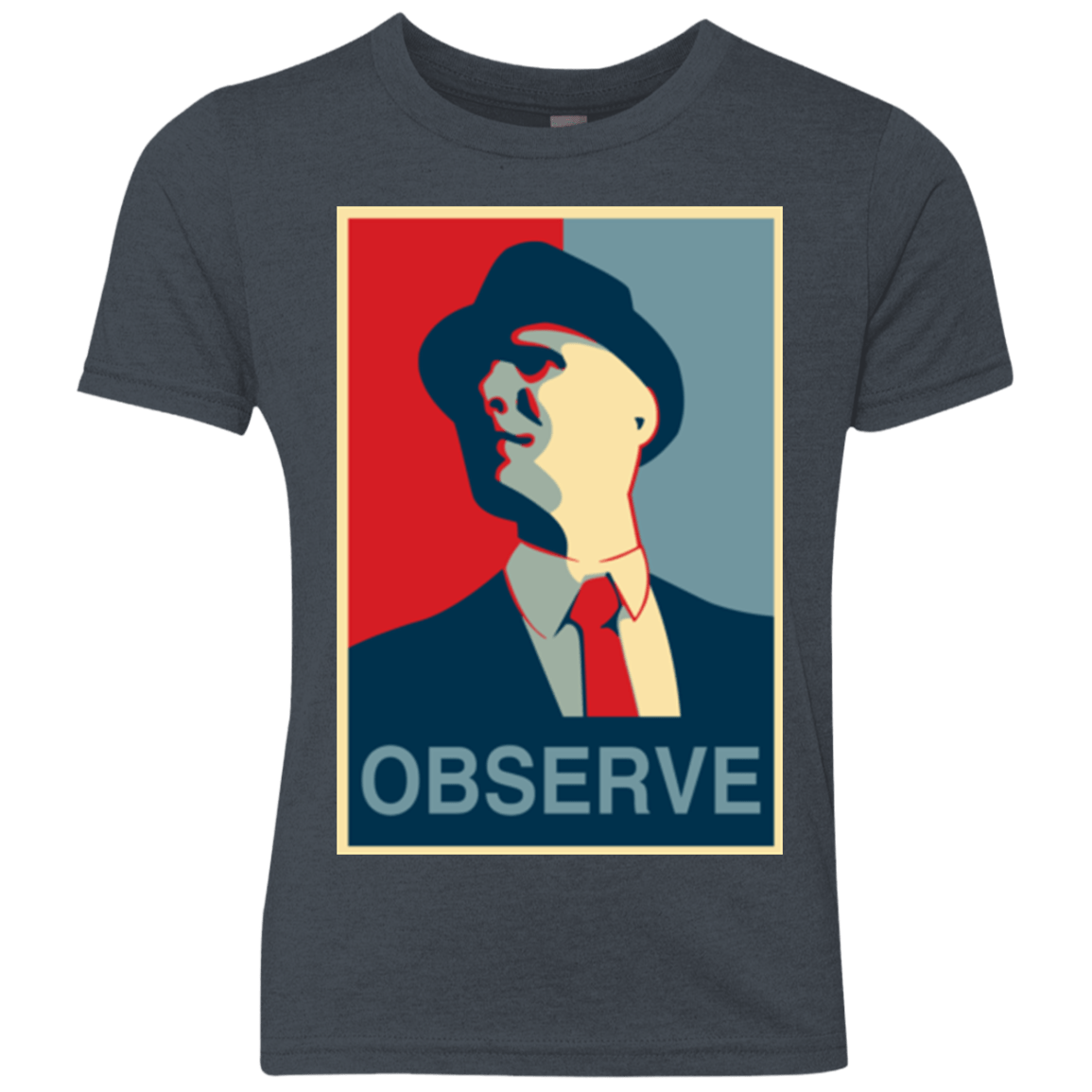 T-Shirts Vintage Navy / YXS Observe Youth Triblend T-Shirt