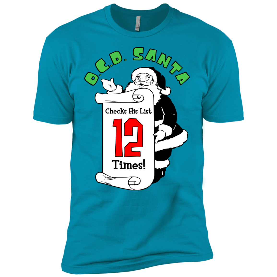T-Shirts Turquoise / X-Small OCD Santa Men's Premium T-Shirt