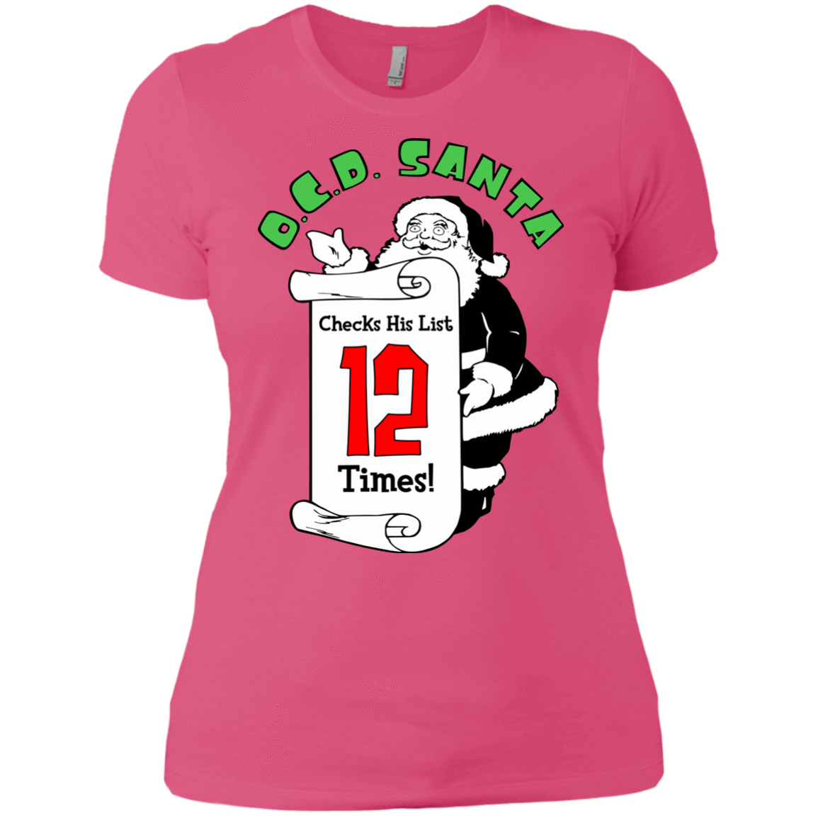 T-Shirts Hot Pink / X-Small OCD Santa Women's Premium T-Shirt