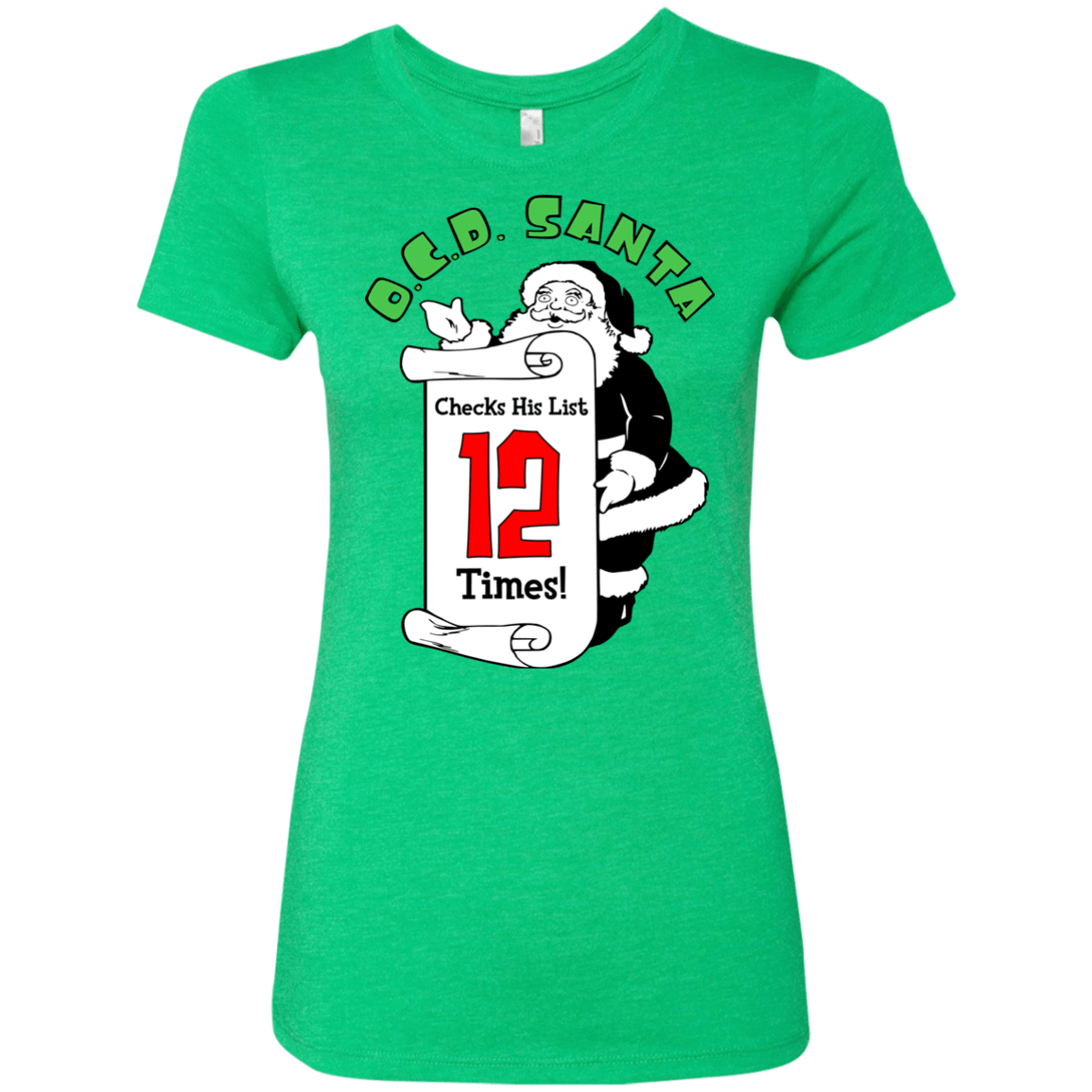 T-Shirts Envy / Small OCD Santa Women's Triblend T-Shirt