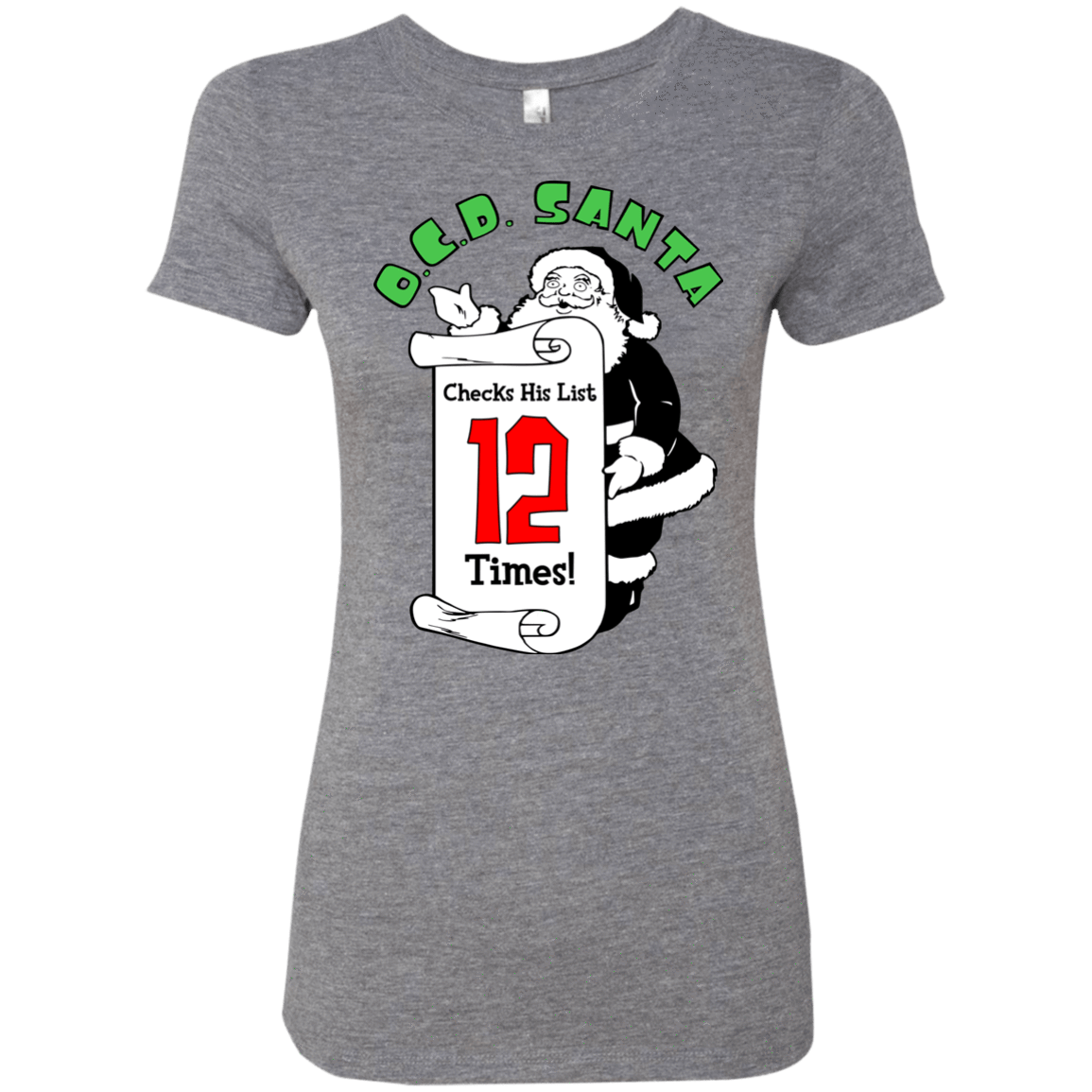 T-Shirts Premium Heather / Small OCD Santa Women's Triblend T-Shirt