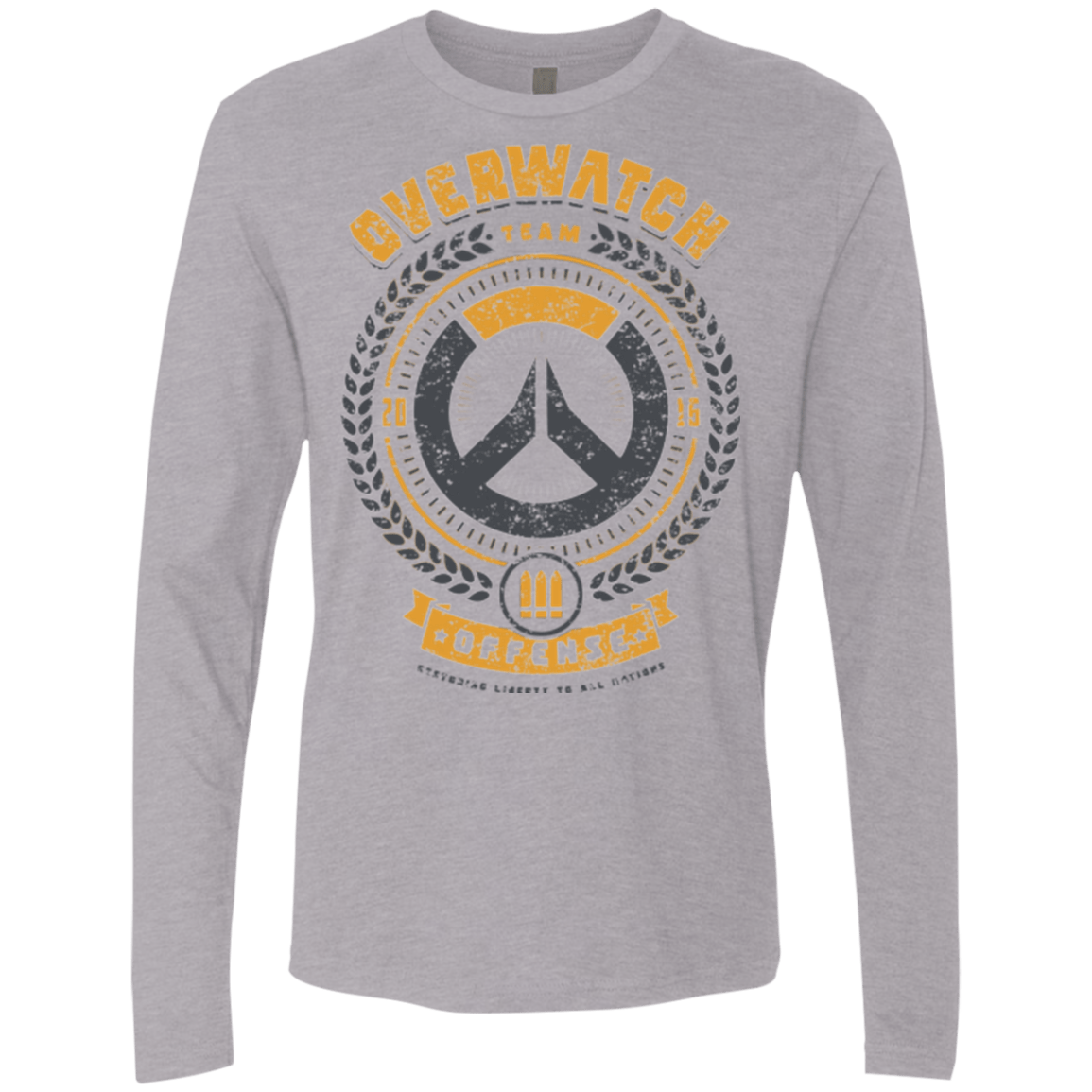 T-Shirts Heather Grey / Small Offense Team Men's Premium Long Sleeve