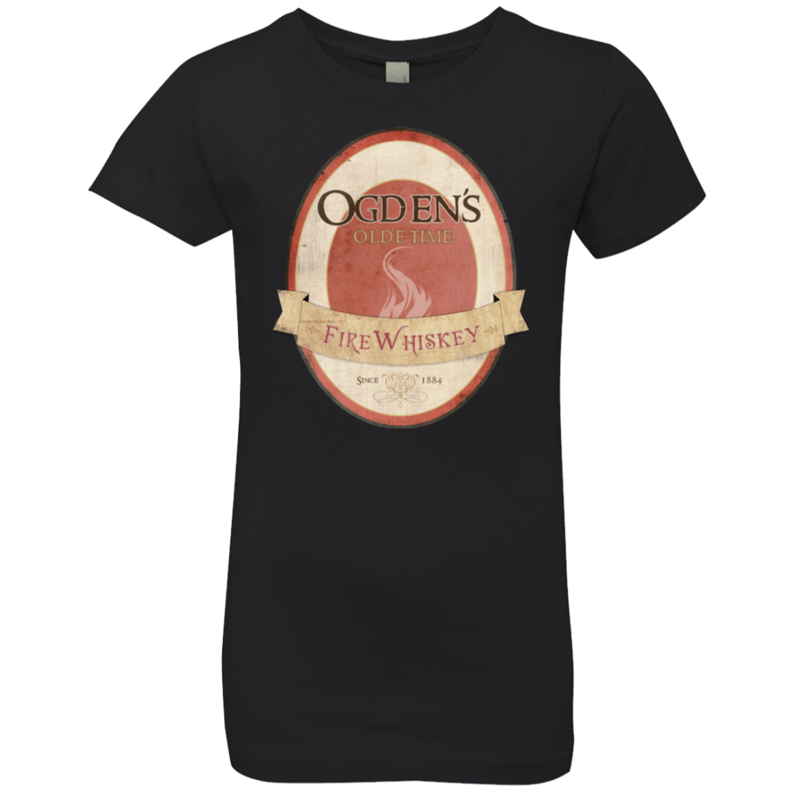 T-Shirts Black / YXS Ogdens Fire Whiskey Girls Premium T-Shirt