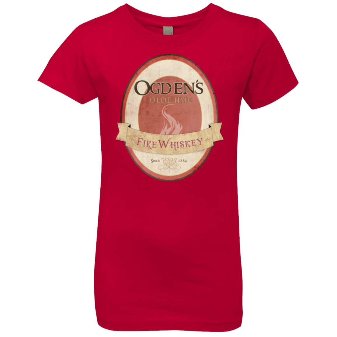 T-Shirts Red / YXS Ogdens Fire Whiskey Girls Premium T-Shirt